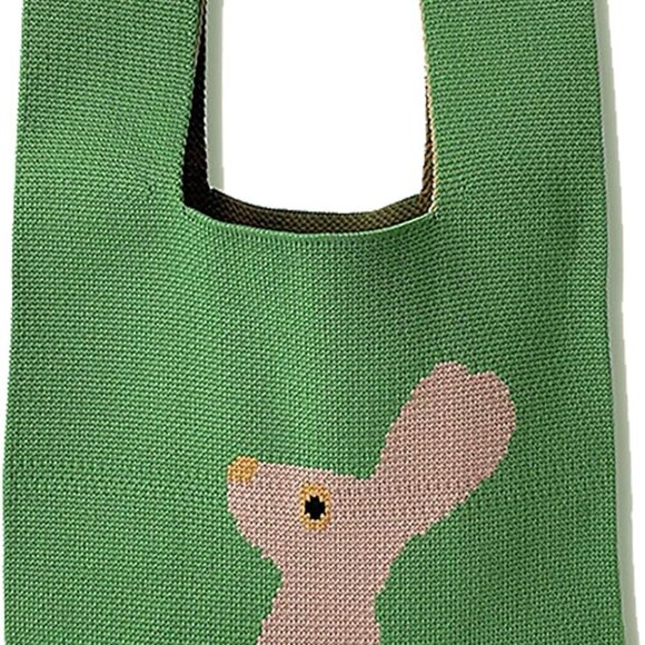 Handbags - Wrist Handbag Women Crochet Tote Small Woven Shoulder Bag Carry-All